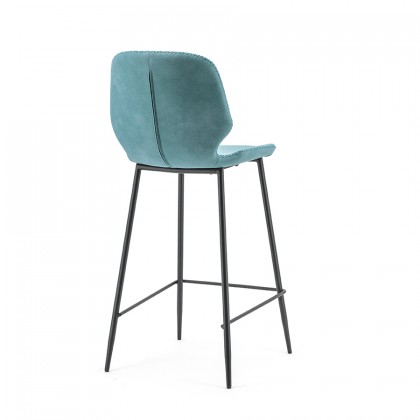 Bar chair Seashell low - blue
