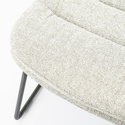 Lounge chair Bermo - light grey