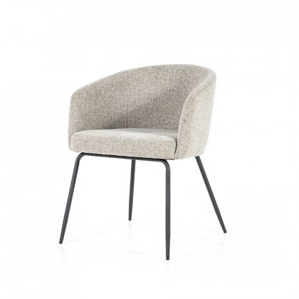 Stoel Astrid - licht grijs Baquer