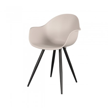 LABEL51 Eetkamerstoel Luca - Zand - Kunststof