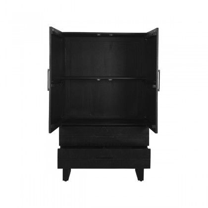 LABEL51 Bergkast Kast - Zwart - Mangohout - Hoge Kast