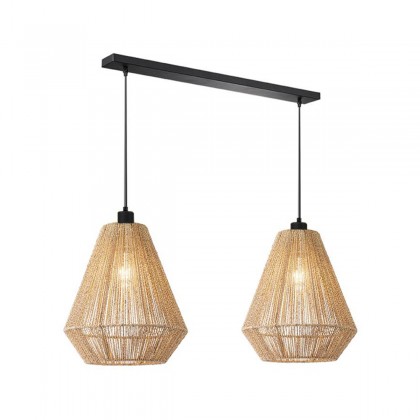 LABEL51 Hanglamp Ibiza - Naturel - Jute - 2-Lichts