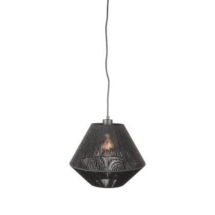 LABEL51 Hanglamp Ibiza - Zwart - Jute - 1-Lichts