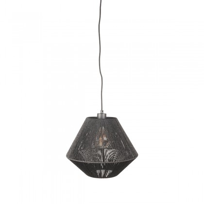 LABEL51 Hanglamp Ibiza - Zwart - Jute - 1-Lichts