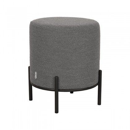 LABEL51 Poef Troy - Grijs - Boucle - M
