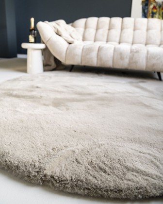 Carpet Zena round - grey