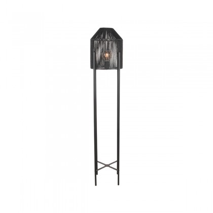 LABEL51 Vloerlamp Ibiza - Zwart - Jute