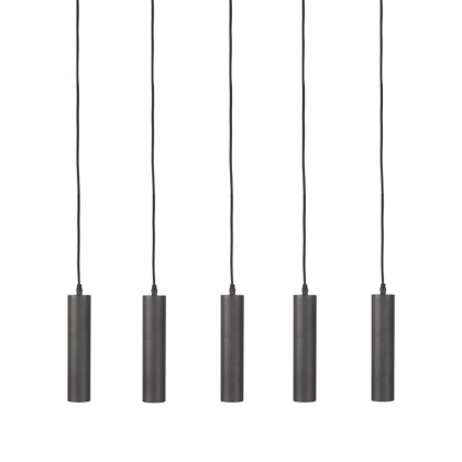 LABEL51 Hanglamp Ferroli - Zwart - Metaal - 5-lichts