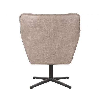 LABEL51 Fauteuil Ian - Taupe - Microfiber