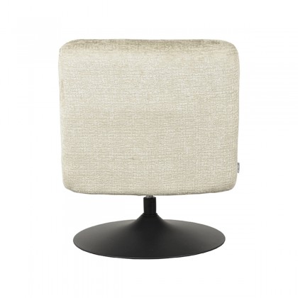 LABEL51 Fauteuil Eli - Beige - Fluweel