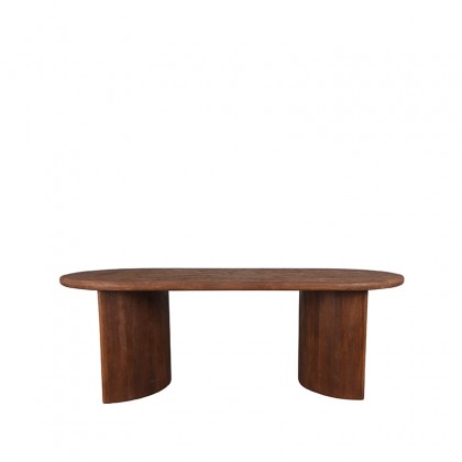 LABEL51 Eetkamertafel Vito - Espresso - Mangohout - 240x100 cm