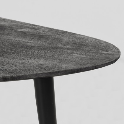 LABEL51 Salontafel Set Rock - Zwart - Mangohout - 110 cm