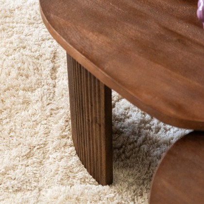 LABEL51 Salontafel Timon - Espresso - Mangohout - 100 cm