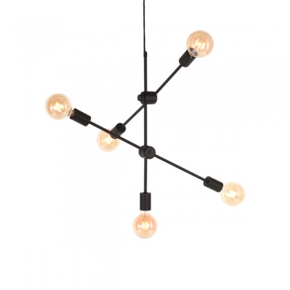 LABEL51 Hanglamp Stilo - Zwart - Metaal