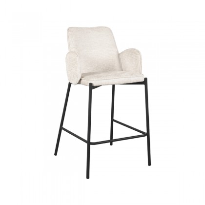 LABEL51 Barkruk Joni - Crème - Elegance - Zithoogte 65