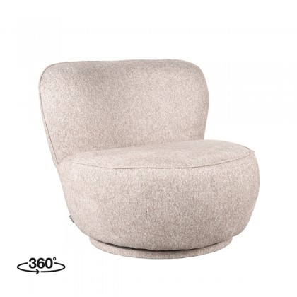 LABEL51 Fauteuil Bunny - Taupe - Boucle