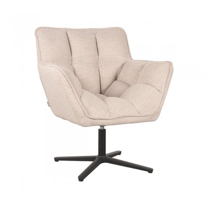 LABEL51 Fauteuil Ian - Naturel - Boucle