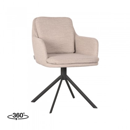 LABEL51 Eetkamerstoel Joy - Naturel - Boucle