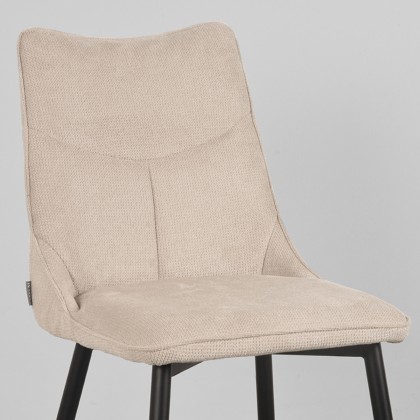 LABEL51 Eetkamerstoel Riv - Naturel - Synthetisch