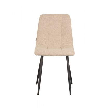 LABEL51 Eetkamerstoel Juul - Zand - Boucle