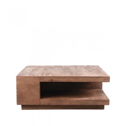 LABEL51 Salontafel Square - Espresso - Mangohout - 80 cm