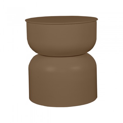 LABEL51 Bijzettafel Pax - Coffee - Metaal - 35 cm
