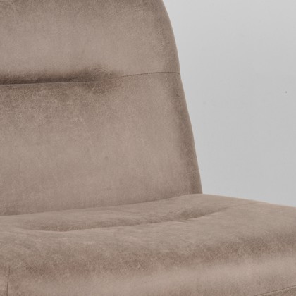 LABEL51 Fauteuil Eli - Taupe - Microfiber