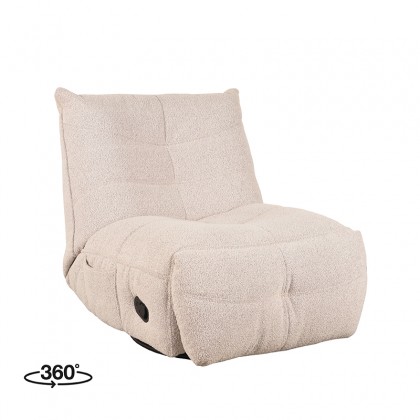 LABEL51 Fauteuil Take It Easy - Naturel - Boucle