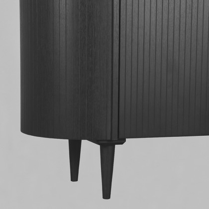 LABEL51 Bergkast Oliva - Zwart - Eiken - Hoge Kast