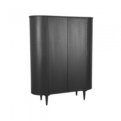 LABEL51 Bergkast Oliva - Zwart - Eiken - Hoge Kast