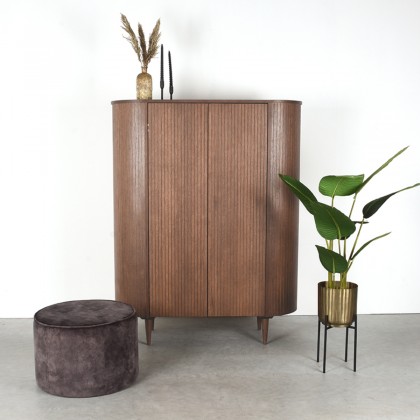 LABEL51 Bergkast Oliva - Walnoot - Eiken - Hoge Kast