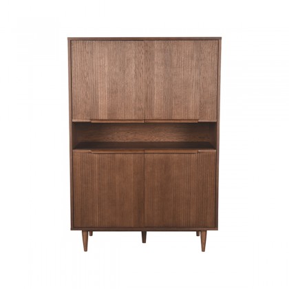 LABEL51 Bergkast Jule - Walnoot - Eiken - Hoge Kast