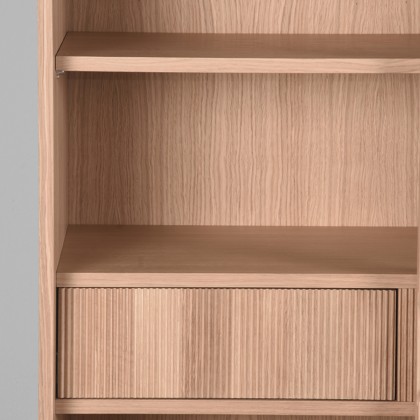 LABEL51 Vitrinekast Jule - Naturel - Eiken - Vitrinekast