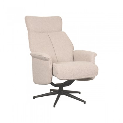 LABEL51 Fauteuil Verdal - Naturel - Boucle - Excl. Hocker