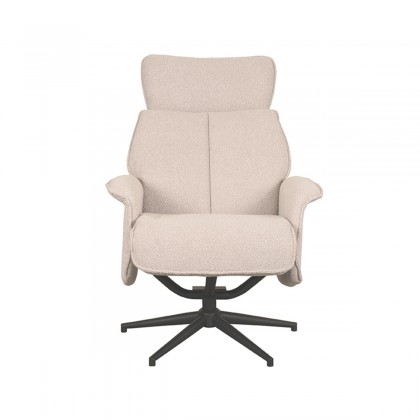 LABEL51 Fauteuil Verdal - Naturel - Boucle - Excl. Hocker