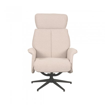 LABEL51 Fauteuil Verdal - Naturel - Boucle - Excl. Hocker