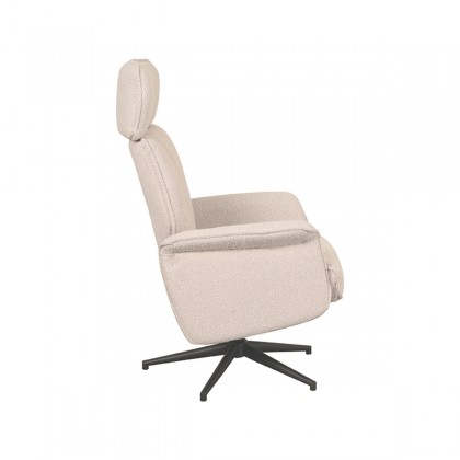 LABEL51 Fauteuil Verdal - Naturel - Boucle - Excl. Hocker