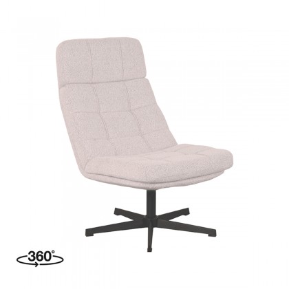 LABEL51 Fauteuil Alvar - Naturel - Boucle