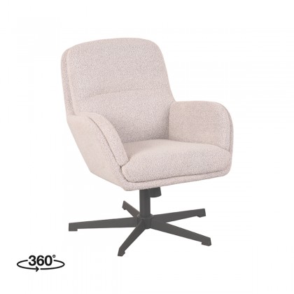 LABEL51 Fauteuil Moss - Naturel - Boucle