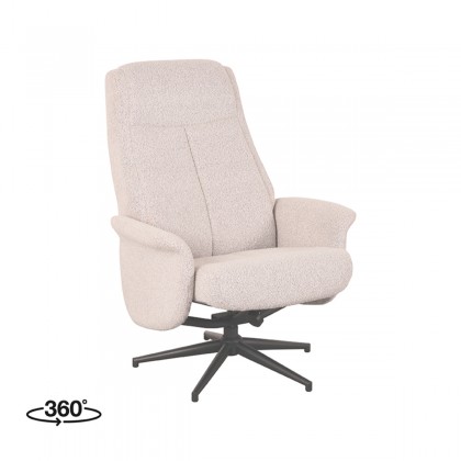 LABEL51 Fauteuil Bergen - Naturel - Boucle