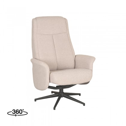 LABEL51 Fauteuil Bergen - Naturel - Boucle