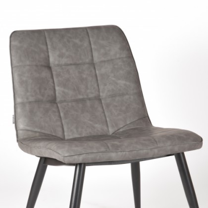 LABEL51 Fauteuil James - Grijs - PU-Leder