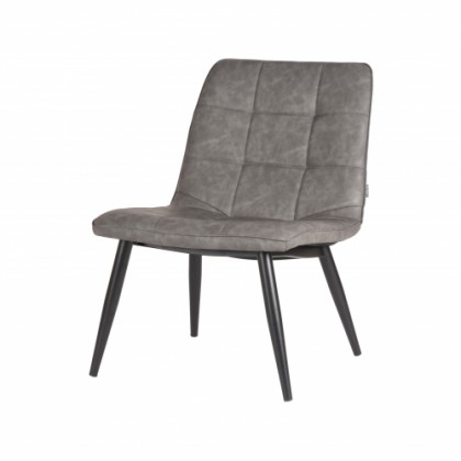 LABEL51 Fauteuil James - Grijs - PU-Leder