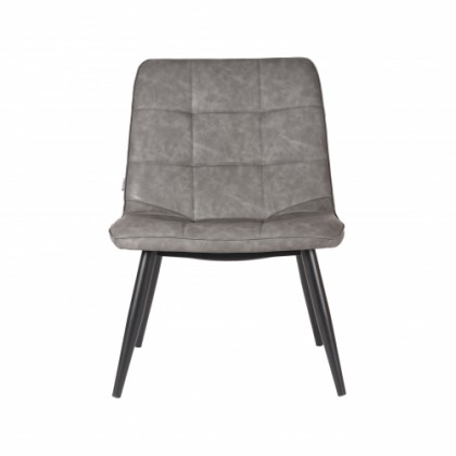 LABEL51 Fauteuil James - Grijs - PU-Leder