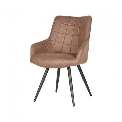 LABEL51 Eetkamerstoel Must - Stone - Stof