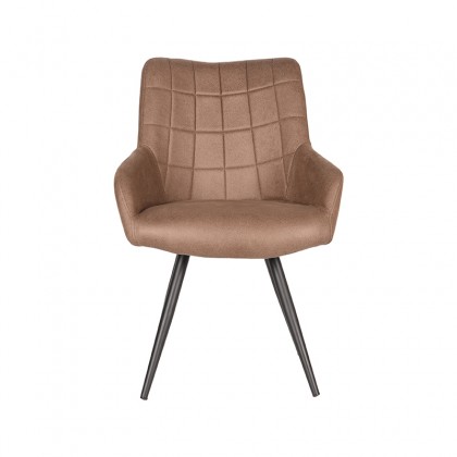 LABEL51 Eetkamerstoel Must - Stone - Stof