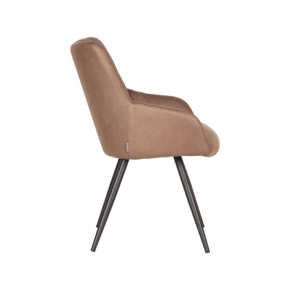 LABEL51 Eetkamerstoel Must - Stone - Stof