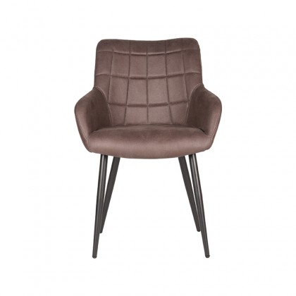 LABEL51 Eetkamerstoel Must - Truffel grijs - Stof