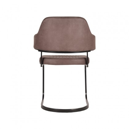 LABEL51 Eetkamerstoel Otta - Truffel grijs - Microfiber