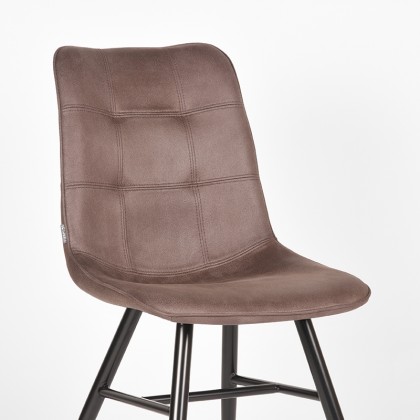 LABEL51 Eetkamerstoel Otis - Truffel grijs - Microfiber